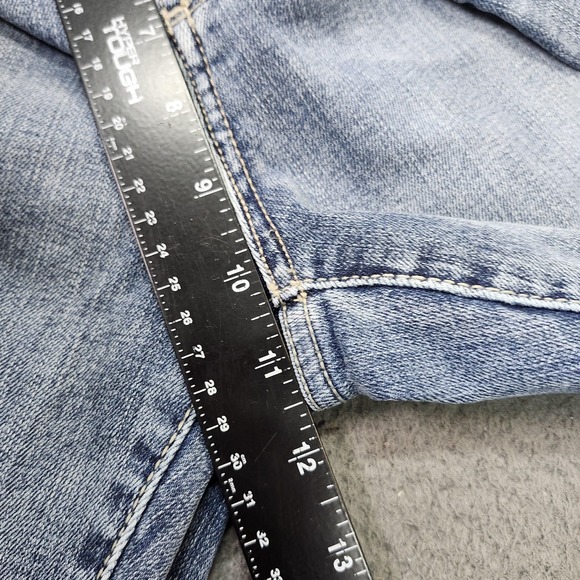 St. John's Bay Jeans Womens 14 Blue Light Wash High Rise Skinny Embroidered - Picture 4 of 8